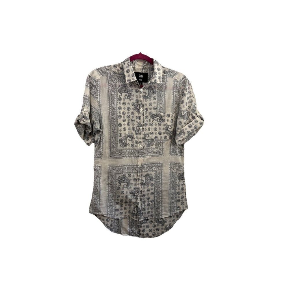 Dolce Gabbana Brad Women Button Down Shirt Size 39 100% Cotton
